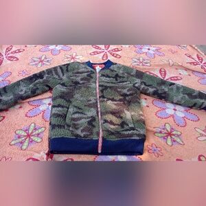 Boy's Camouflage Zip-Up Sweatshirt